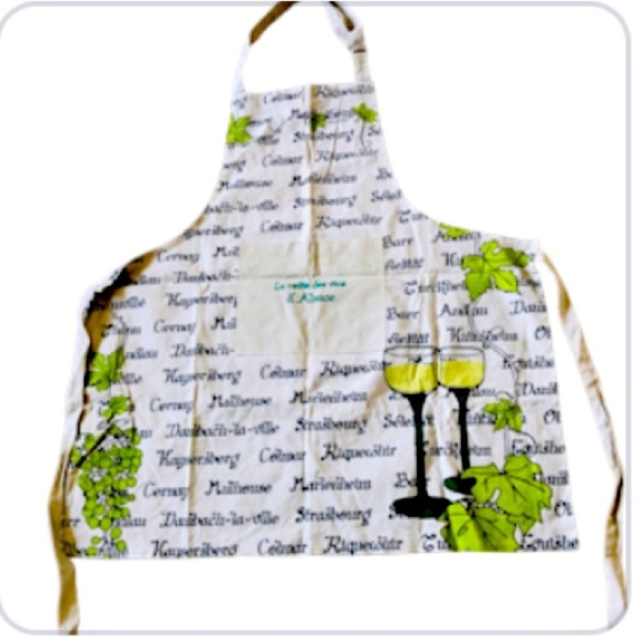 Collectors Apron “La Route des vins a’ Alsace” The Wine route of Alsace France - Picture 1 of 13